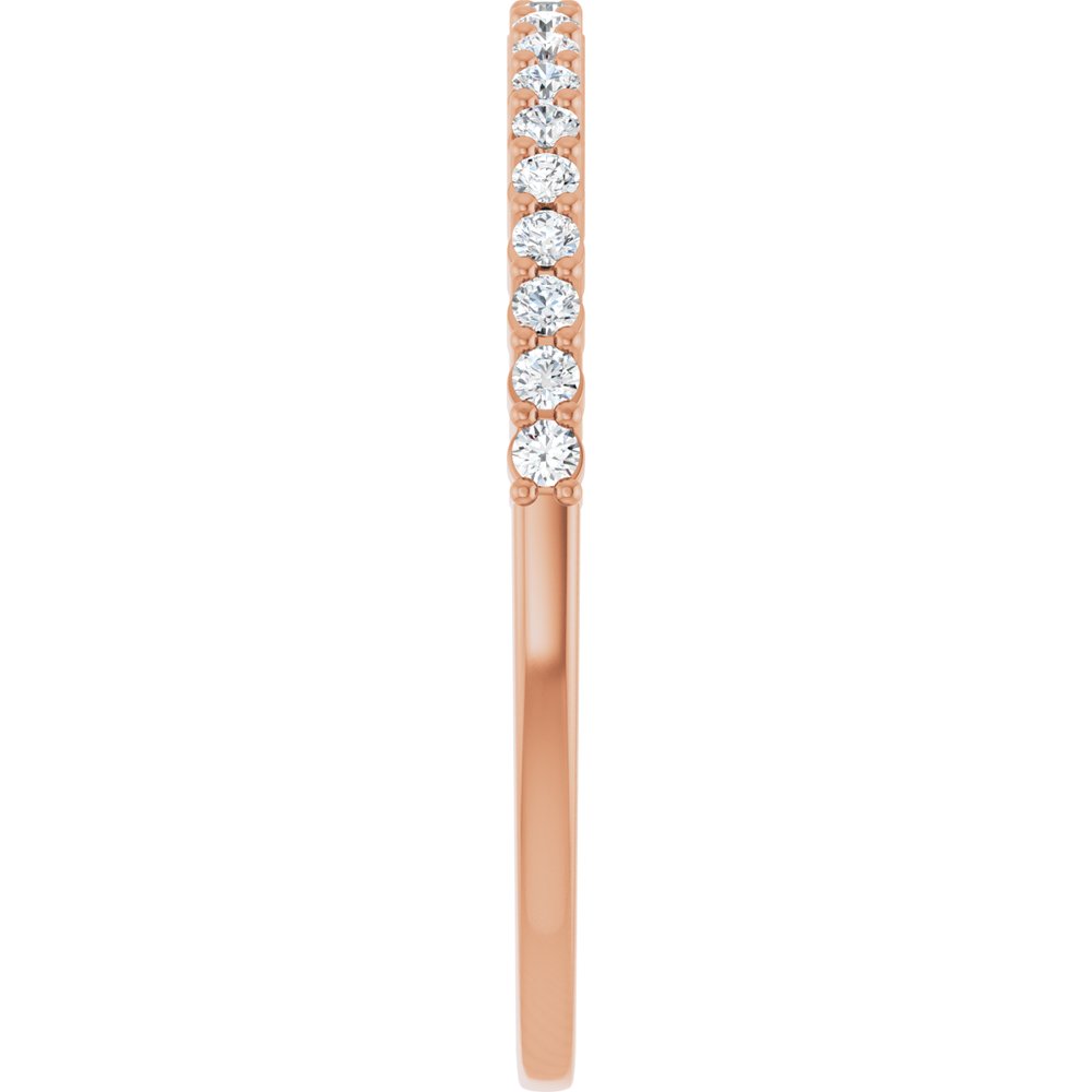 14K Rose 1/6 CTW Natural Diamond Anniversary Band