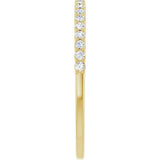 14K Yellow 1/6 CTW Natural Diamond Anniversary Band