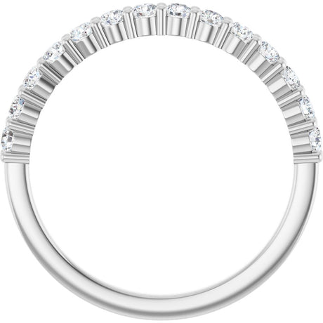 Platinum 3/8 CTW Natural Diamond Anniversary Band