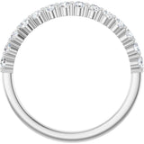 14K White 3/8 CTW Lab-Grown Diamond Anniversary Band
