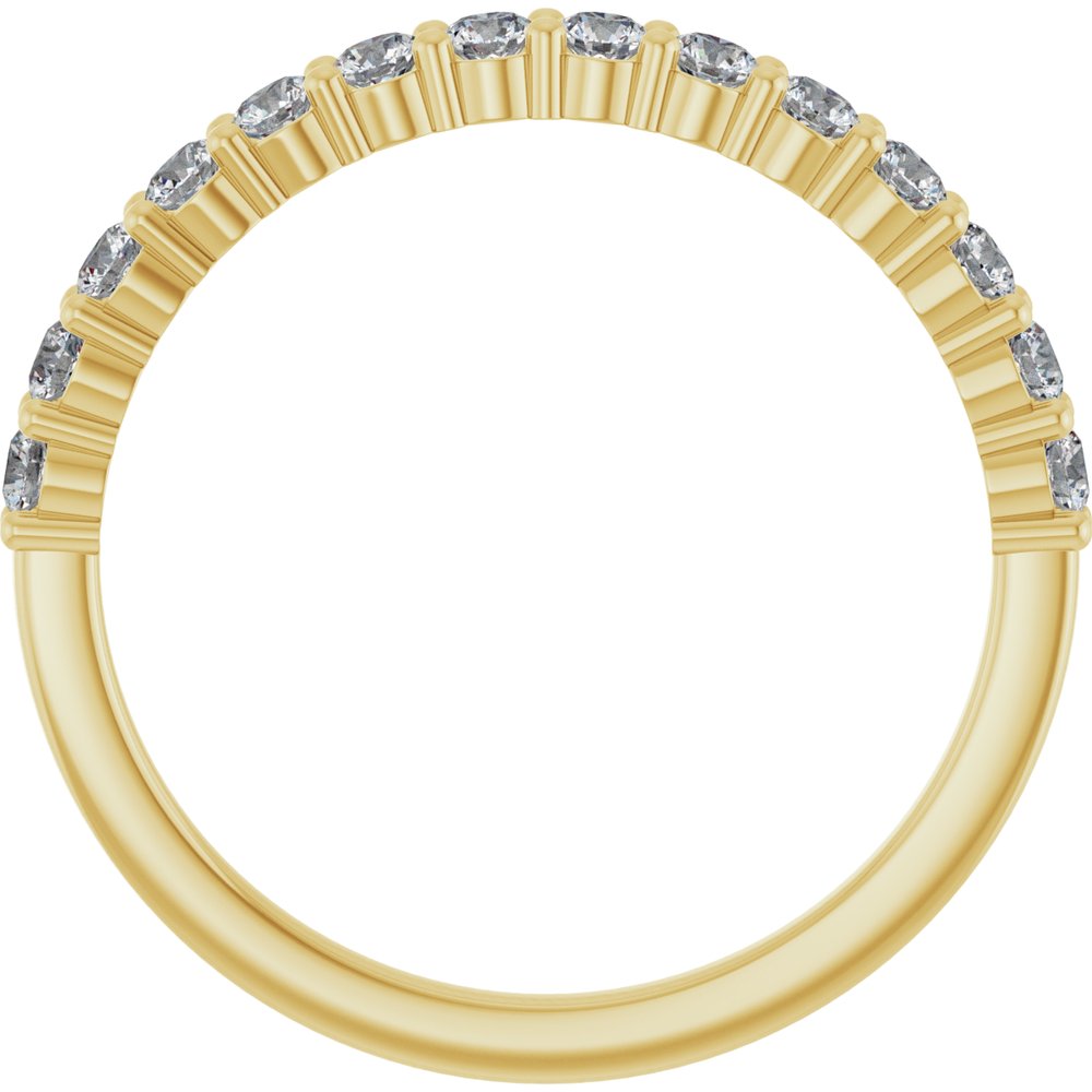 14K Yellow 3/8 CTW Lab-Grown Diamond Anniversary Band