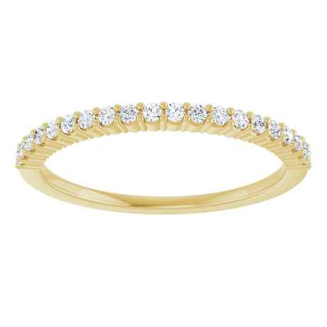 14K Yellow 1/6 CTW Natural Diamond Anniversary Band