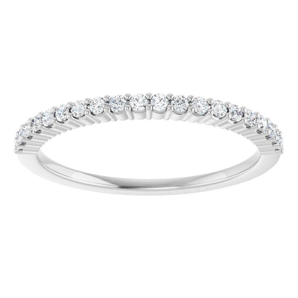 14K White 1/6 CTW Natural Diamond Anniversary Band