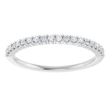 Platinum 1/6 CTW Natural Diamond Anniversary Band