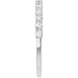 Platinum 3/8 CTW Natural Diamond Anniversary Band