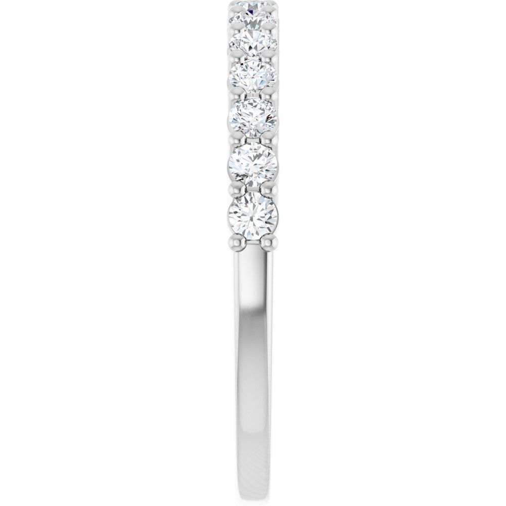 14K White 3/8 CTW Lab-Grown Diamond Anniversary Band