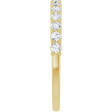 14K Yellow 3/8 CTW Lab-Grown Diamond Anniversary Band