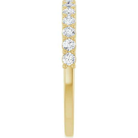 14K Yellow 3/8 CTW Lab-Grown Diamond Anniversary Band