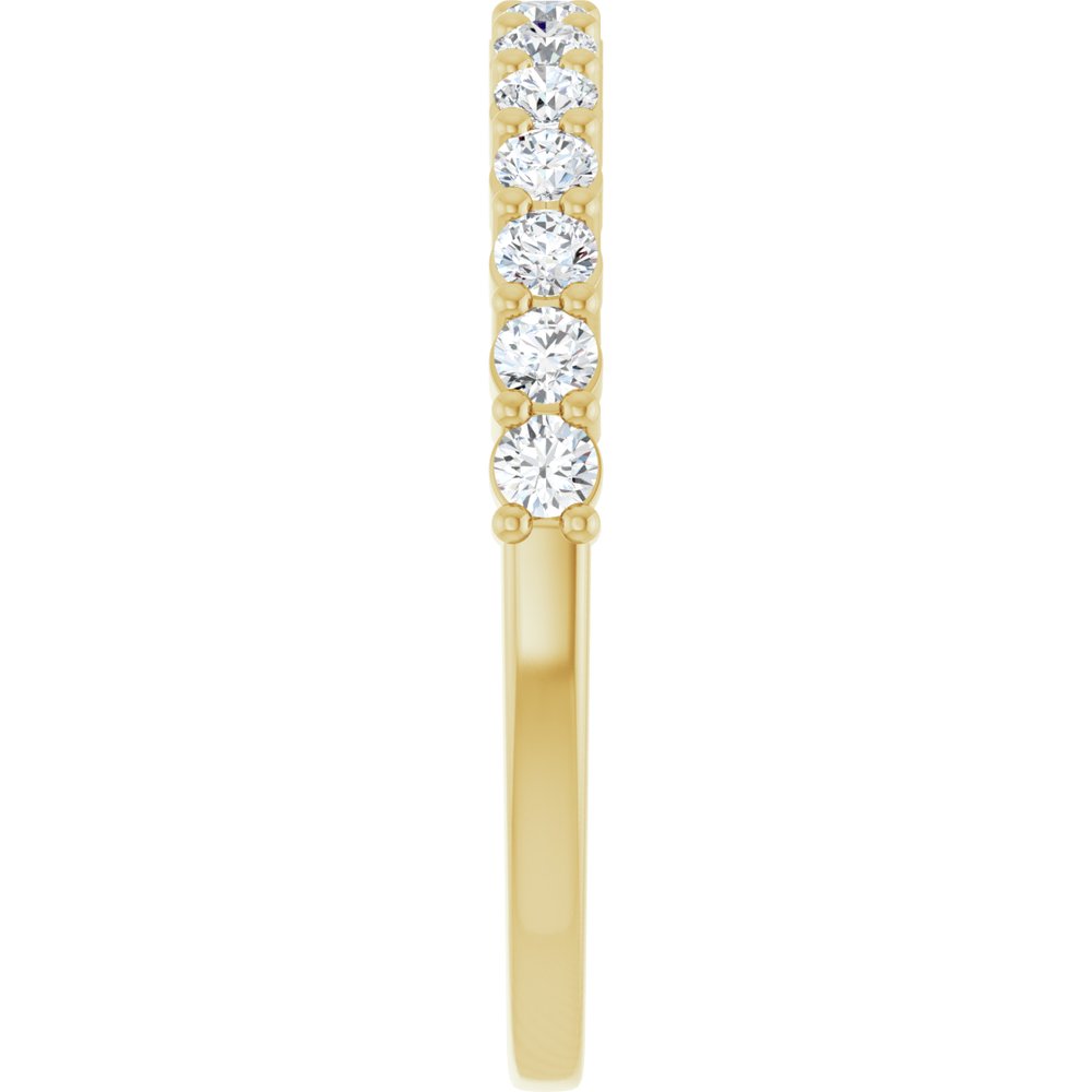 14K Yellow 3/8 CTW Lab-Grown Diamond Anniversary Band