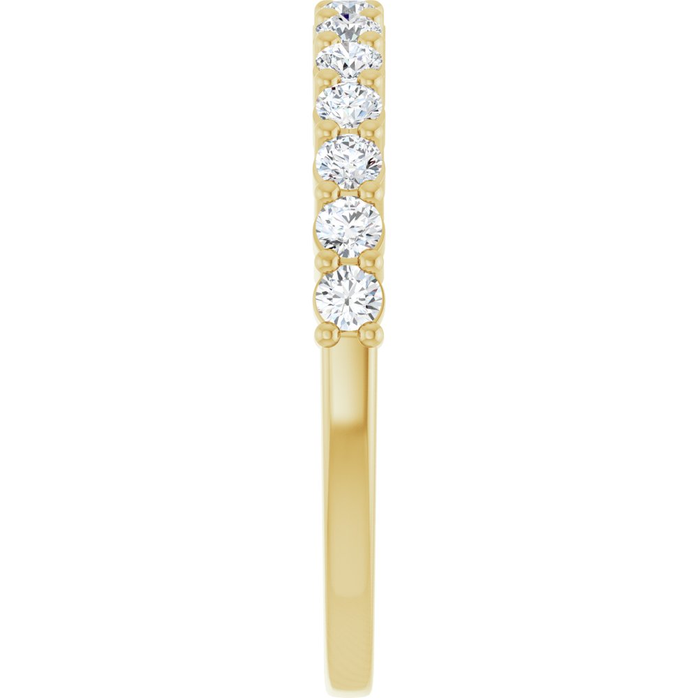 14K Yellow 3/8 CTW Natural Diamond Anniversary Band
