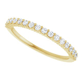 14K Yellow 1/4 CTW Natural Diamond Anniversary Band