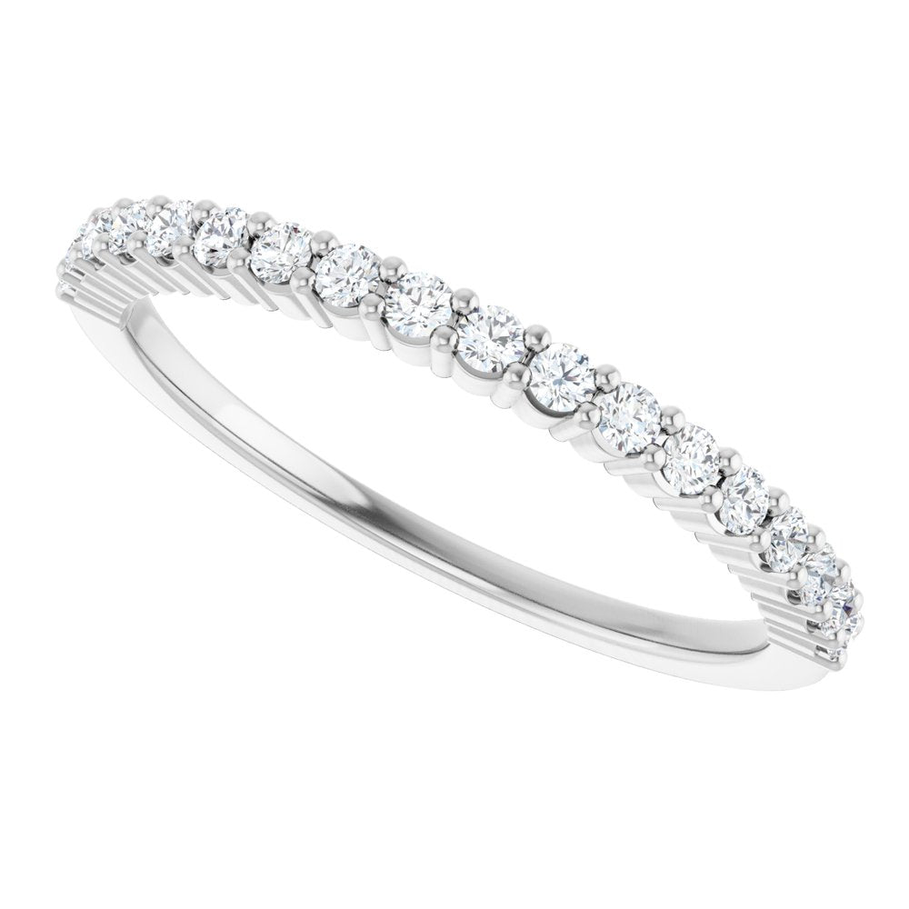 14K White 1/4 CTW Natural Diamond Anniversary Band