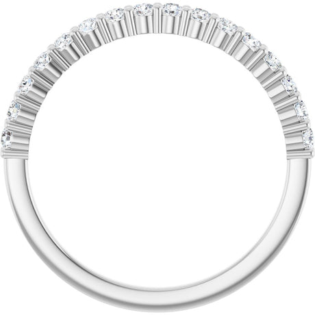 Platinum 1/4 CTW Natural Diamond Anniversary Band