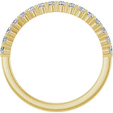 14K Yellow 1/4 CTW Natural Diamond Anniversary Band