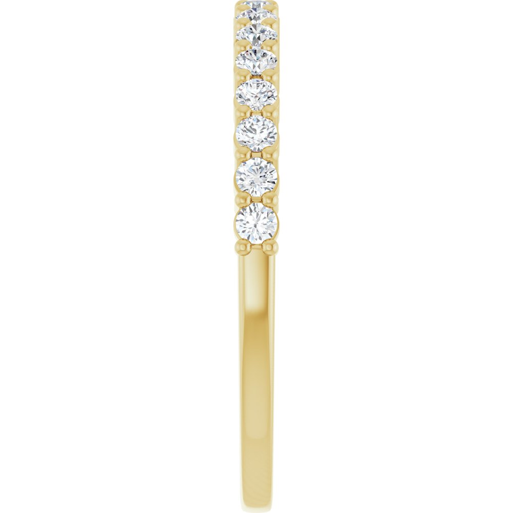 14K Yellow 1/4 CTW Natural Diamond Anniversary Band