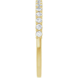 14K Yellow 1/4 CTW Natural Diamond Anniversary Band