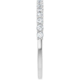 Platinum 1/4 CTW Natural Diamond Anniversary Band