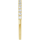 14K Yellow 1/4 CTW Lab-Grown Diamond Anniversary Band