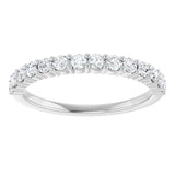 14K White 3/8 CTW Lab-Grown Diamond Anniversary Band