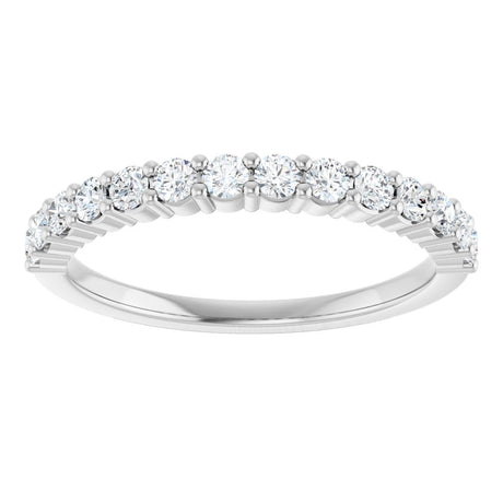 14K White 3/8 CTW Lab-Grown Diamond Anniversary Band