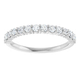 Platinum 3/8 CTW Natural Diamond Anniversary Band