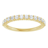 14K Yellow 3/8 CTW Natural Diamond Anniversary Band