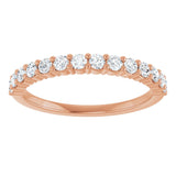 14K Rose 3/8 CTW Lab-Grown Diamond Anniversary Band