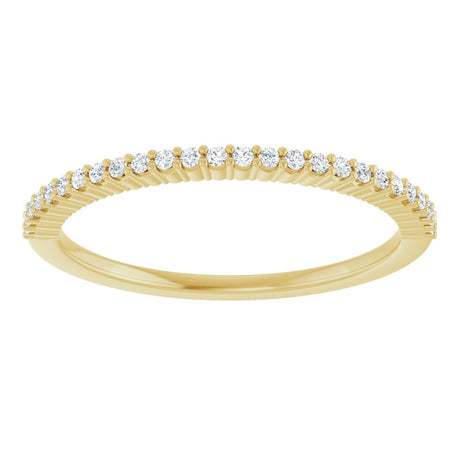 14K Yellow 1/8 CTW Natural Diamond Anniversary Band