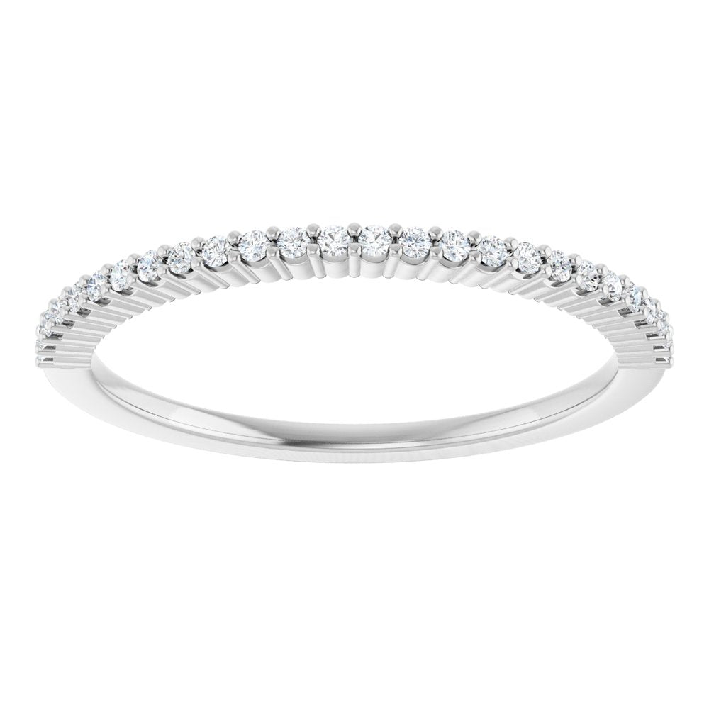 Platinum 1/8 CTW Natural Diamond Anniversary Band