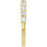 14K Yellow 1/2 CTW Natural Diamond Anniversary Band