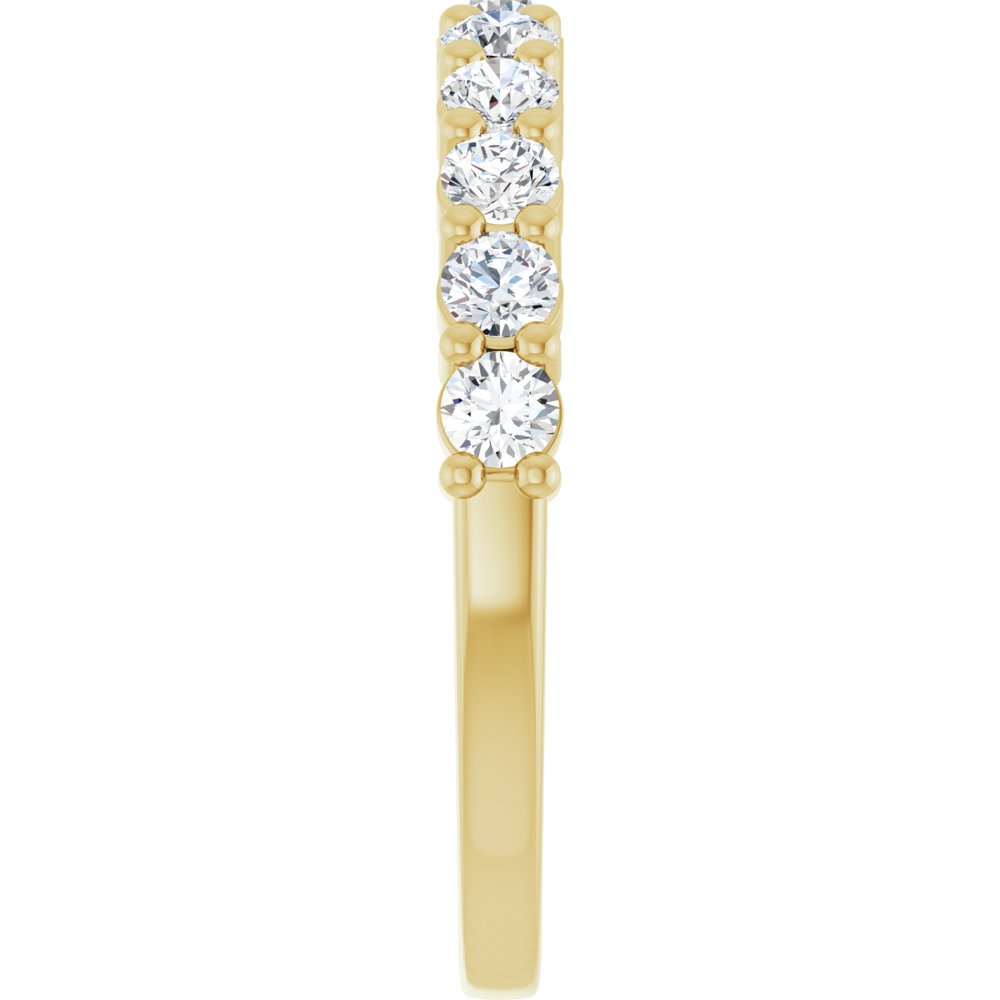 14K Yellow 1/2 CTW Natural Diamond Anniversary Band