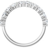 14K White 9/10 CTW Lab-Grown Diamond Anniversary Band