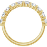 14K Yellow 9/10 CTW Natural Diamond Anniversary Band