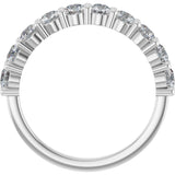 14K White 9/10 CTW Lab-Grown Diamond Anniversary Band