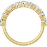 14K Yellow 9/10 CTW Lab-Grown Diamond Anniversary Band