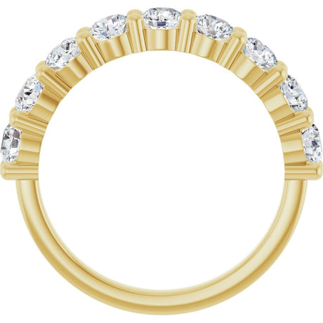 14K Yellow 9/10 CTW Lab-Grown Diamond Anniversary Band