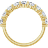 14K Yellow 9/10 CTW Lab-Grown Diamond Anniversary Band