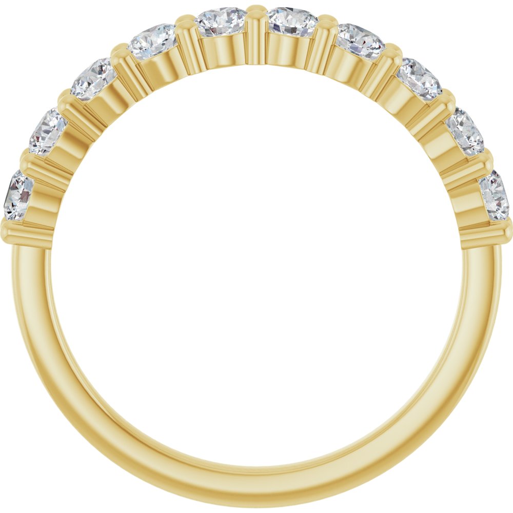 14K Yellow 3/4 CTW Lab-Grown Diamond Anniversary Band