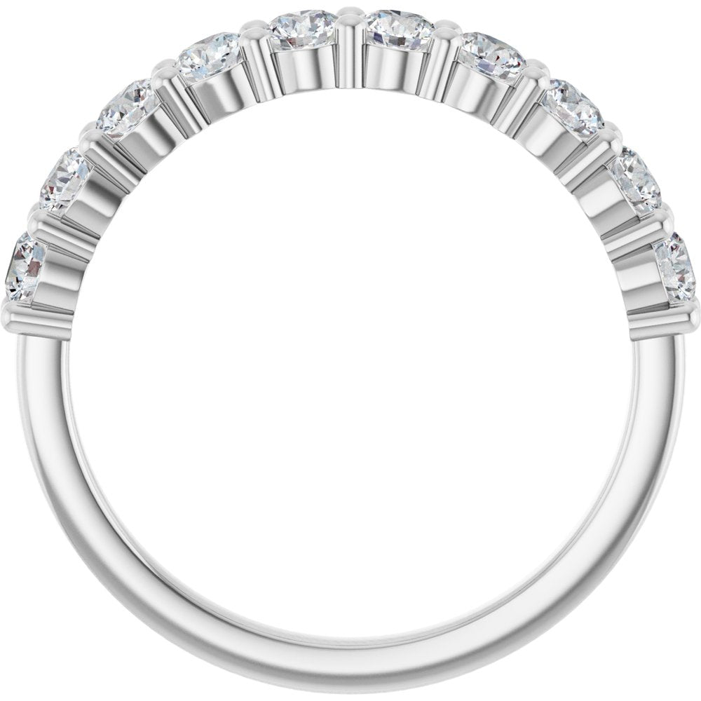 14K White 3/4 CTW Natural Diamond Anniversary Band