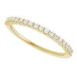 14K Yellow 1/6 CTW Natural Diamond Anniversary Band