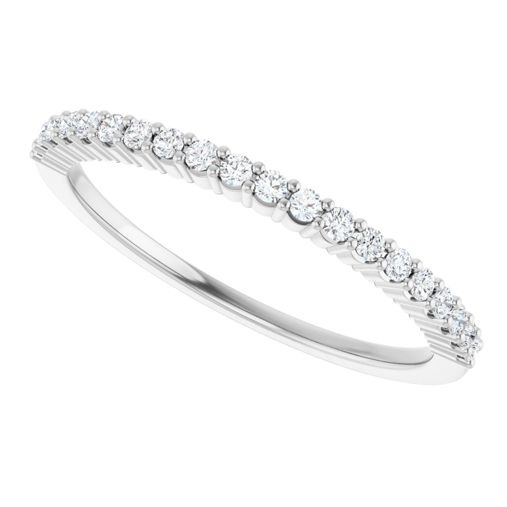 14K White 1/6 CTW Natural Diamond Anniversary Band