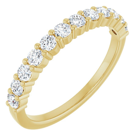 14K Yellow 1/2 CTW Lab-Grown Diamond Anniversary Band