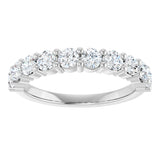 14K White 9/10 CTW Lab-Grown Diamond Anniversary Band