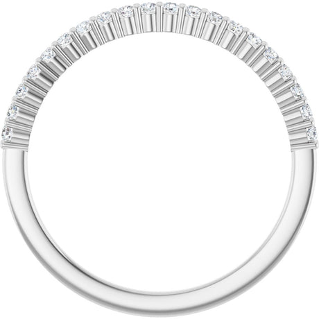 Platinum 1/6 CTW Natural Diamond Anniversary Band
