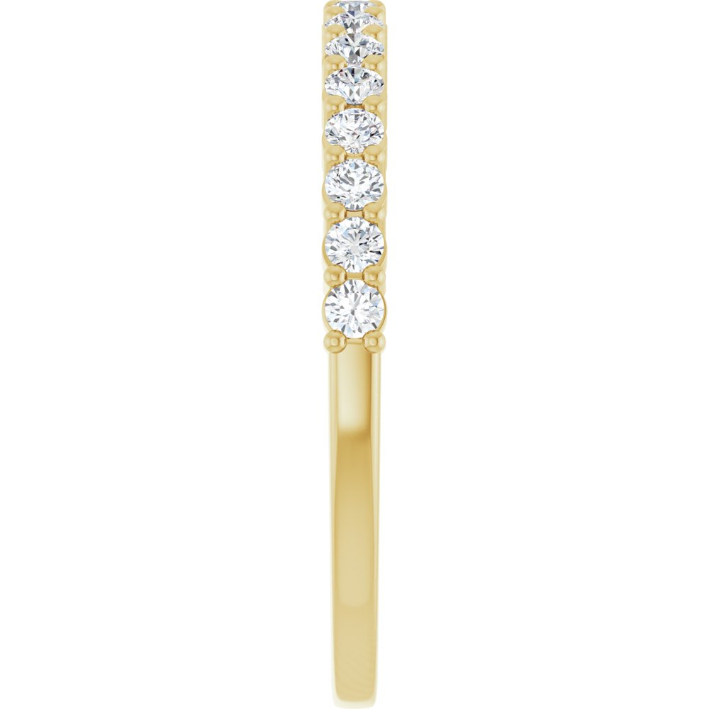 14K Yellow 1/4 CTW Natural Diamond Anniversary Band