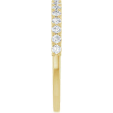 14K Yellow 1/4 CTW Natural Diamond Anniversary Band