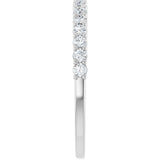 Platinum 1/4 CTW Natural Diamond Anniversary Band