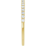 14K Yellow 1/4 CTW Lab-Grown Diamond Anniversary Band