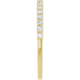 14K Yellow 1/4 CTW Lab-Grown Diamond Anniversary Band