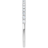 14K White 1/4 CTW Natural Diamond Anniversary Band